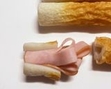 ハムのお花♡ちくわおつまみ☆お弁当にも！作り方4写真
