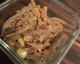 長ネギとこんにゃくのピリ辛味噌炒め作り方4写真