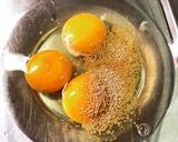 痩せ飯！キャベツとタマゴのお好み焼き風作り方2写真