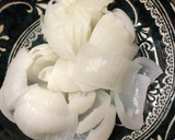 玉ねぎの鶏ひき肉としめじの餡かけ作り方5写真