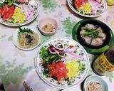 家族が大〜好き冷やしサラダうどん♪♪作り方1写真