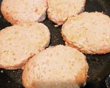 給食の手作り大豆とチーズ入りハンバーグ作り方4写真