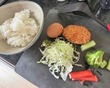 ボリュームたっぷりコロッケチャーハン作り方1写真