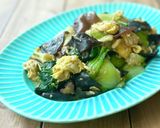 簡単♪きくらげと青梗菜の卵炒め（中華風）作り方8写真
