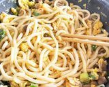 ベーコンエッグ焼きうどん作り方2写真