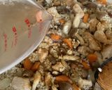 バター香る！鶏ときのこのガーリックピラフ作り方3写真