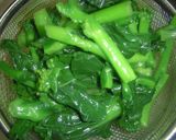 菜の花と鶏もも肉の麻婆豆腐作り方1写真