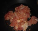 菜の花と鶏もも肉の麻婆豆腐作り方4写真