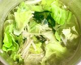 えのきレタスわかめの食物繊維スープ♪作り方2写真