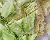 キャベツとひき肉のトマトソース煮♪10分作り方2写真