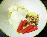 食感最高！ナッツとカニカマのポテトサラダ作り方6写真