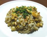 ヤングコーンのガーリックライス　燕麦ご飯作り方8写真
