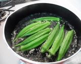 オクラと長芋の冷製味噌汁作り方1写真