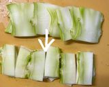 ブロッコリー芯でメンマ風作り方1写真