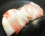 新玉ねぎの豚バラ巻き照り焼き作り方3写真