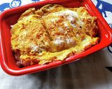 イタリアンパセリを彩りにしたカツ丼♪作り方1写真