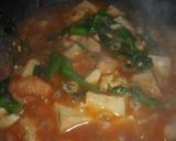 菜の花と鶏もも肉の麻婆豆腐作り方8写真