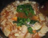 菜の花と鶏もも肉の麻婆豆腐作り方7写真