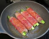アスパラガス肉巻き（サルティンボッカ風）作り方3写真
