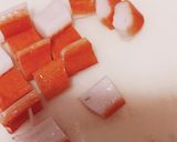 カニカマでレタスチャーハン作り方1写真