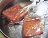 焼く前の湯煎で最善のステーキ♪ver.3作り方3写真