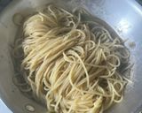 鯵の胡麻漬け煮干しのスパゲッティ作り方8写真