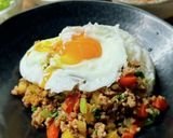 セロリの葉たっぷり!ガパオライス作り方5写真