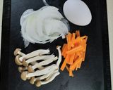 残り野菜で。しめじのとろとろ玉子炒め作り方2写真