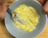 【レンジ】プロテインチョコバナナケーキ＊作り方1写真