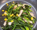 ほうれん草とベーコンのバターソテー作り方5写真