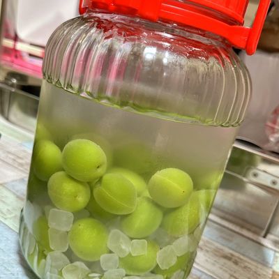 にこり様 庭の梅で作る自家製梅酒 にこり様 庭の梅で作る自家製梅酒の通販 by つま's shop｜ラクマ