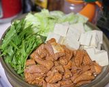 キャベツたくさん！もつ鍋☆胡麻豆乳風味作り方1写真