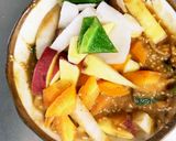 お一人様☆冷凍麺に根菜レモン味噌味ナムル作り方11写真