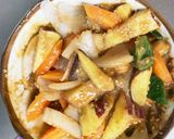 お一人様☆冷凍麺に根菜レモン味噌味ナムル作り方12写真