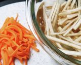 甘辛きんぴらごぼう　弁当用作り方1写真