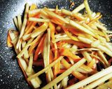甘辛きんぴらごぼう　弁当用作り方3写真