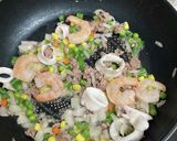 思い出の海鮮ピラフ炒飯作り方6写真