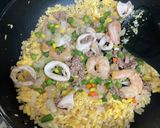 思い出の海鮮ピラフ炒飯作り方13写真