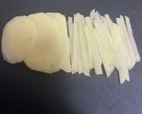 シャキシャキ！じゃがいものペペロンチーノ作り方1写真