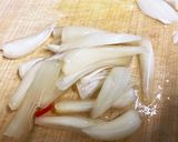 トンカツ用ロースらっきょう炒め作り方1写真