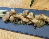 トンカツ用ロースらっきょう炒め作り方7写真