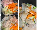 野菜たっぷり！焼肉用豚バラ肉の中華風炒め作り方3写真