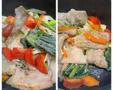 野菜たっぷり！焼肉用豚バラ肉の中華風炒め作り方4写真