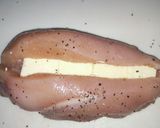 チーズ入り鶏胸肉のもずく酢焼き作り方2写真