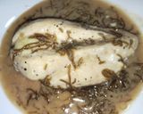 チーズ入り鶏胸肉のもずく酢焼き作り方5写真