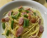 残り物で『スープパスタ』作り方6写真
