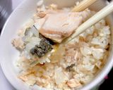 皮がパリッ！マスの炊き込みご飯作り方6写真
