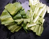 簡単！小松菜のほんだしマヨ炒め　作り方1写真