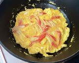 ふわとろっ【かに玉あんかけ丼】作り方3写真