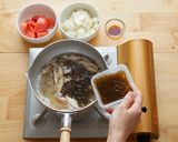 もずくとトマトのサンラータン作り方3写真
